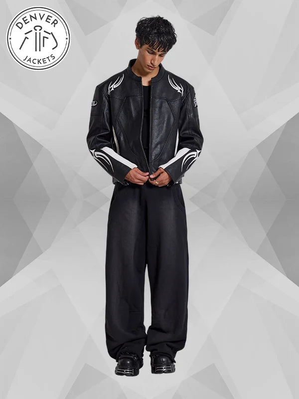 Jaded London Leather Biker Jacket