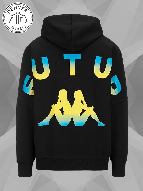 Kappa Futur Hoodie In Black