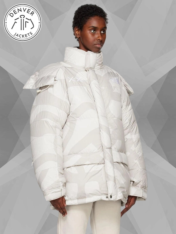 Kaws North Face Jacket White Puffer