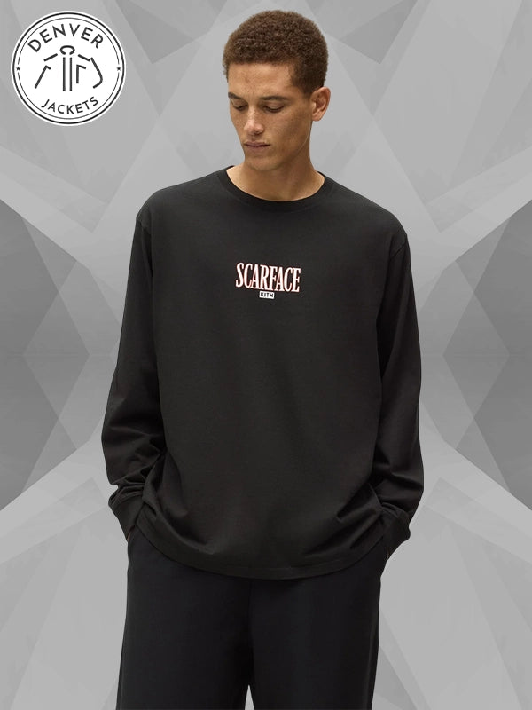 Kith for Scarface Tony Montana Black Long Sleeve Tee