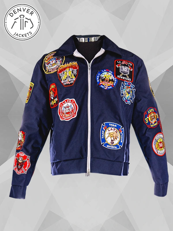 LA Rams LAFD Jacket Blue