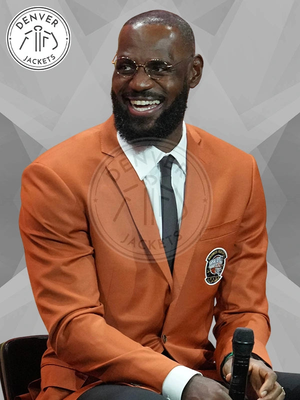 Lebron Hall Of Fame NBA Orange Jacket Blazer