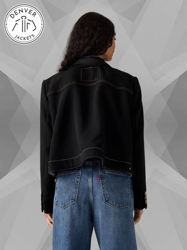 Levi's x sacai Women's Denim x Metelasse Twill Blazer Jacket