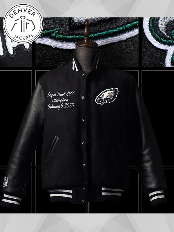 Limited Edition Eagles Superbowl Varsity Jacket