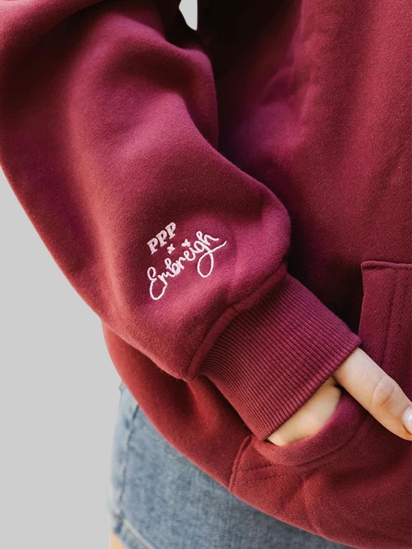 PPP X 엠브리 라이브 인 더 모먼트 후드 티셔츠