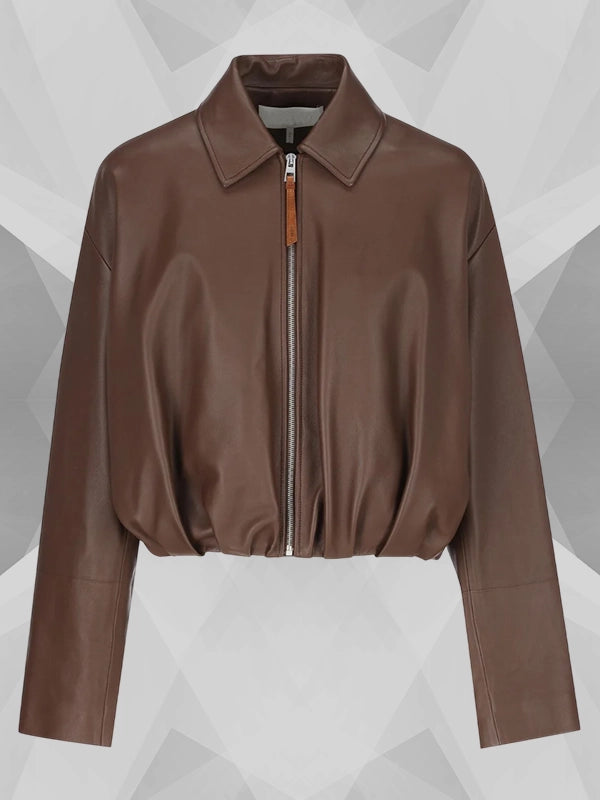 Loewe Draped Leather Jacket