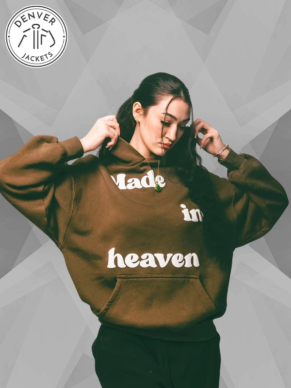 Made In Heaven Angel Club Hoodie Brown