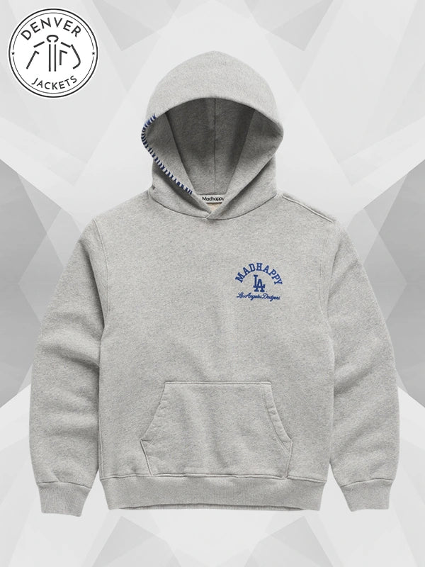Madhappy Dodgers Fleece Grey Hoodie