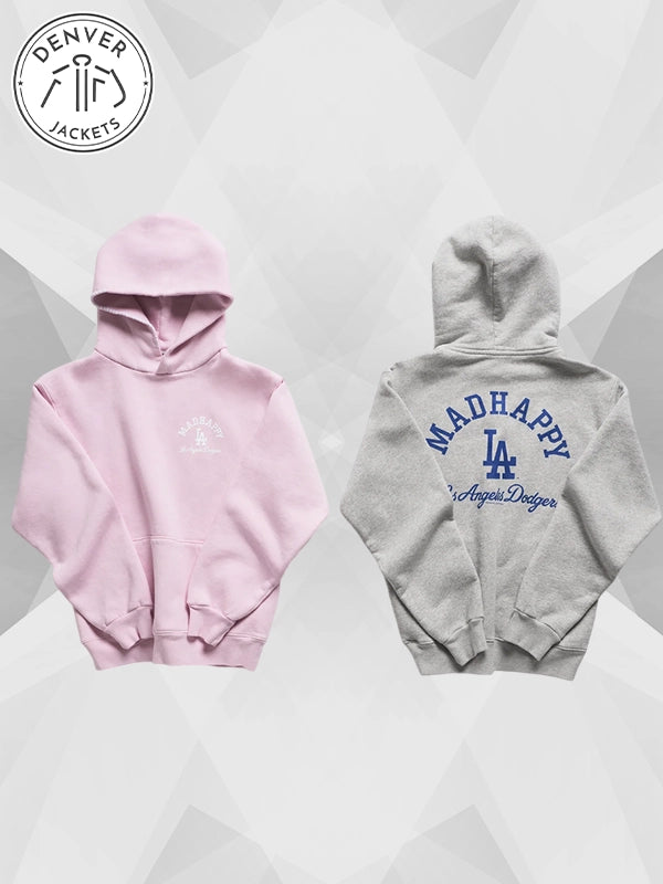 Madhappy Dodgers Fleece Hoodie Grey