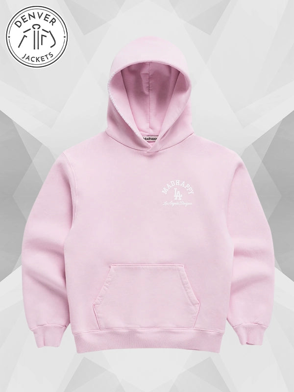 Madhappy LA Dodgers Fleece Hoodie Pink