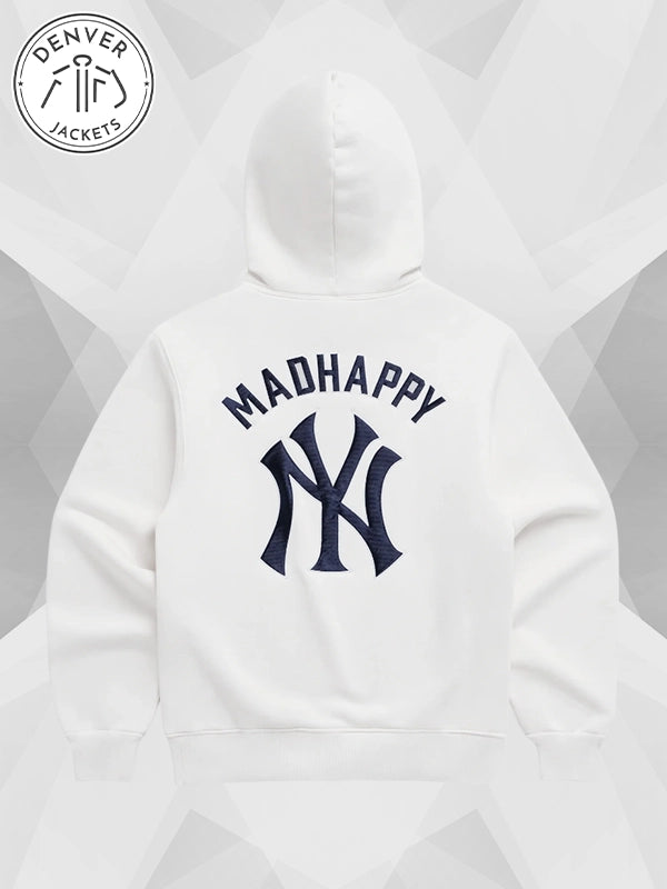 Madhappy NY Yankees Hoodie White