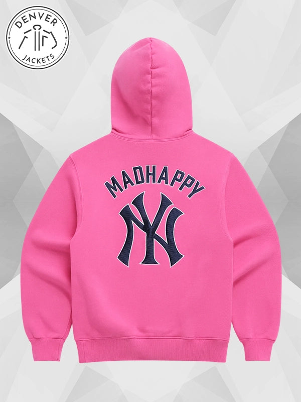 Madhappy Yankees Hoodie Pink 