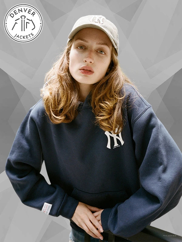 Madhappy Yankees Printed Hoodie Navy