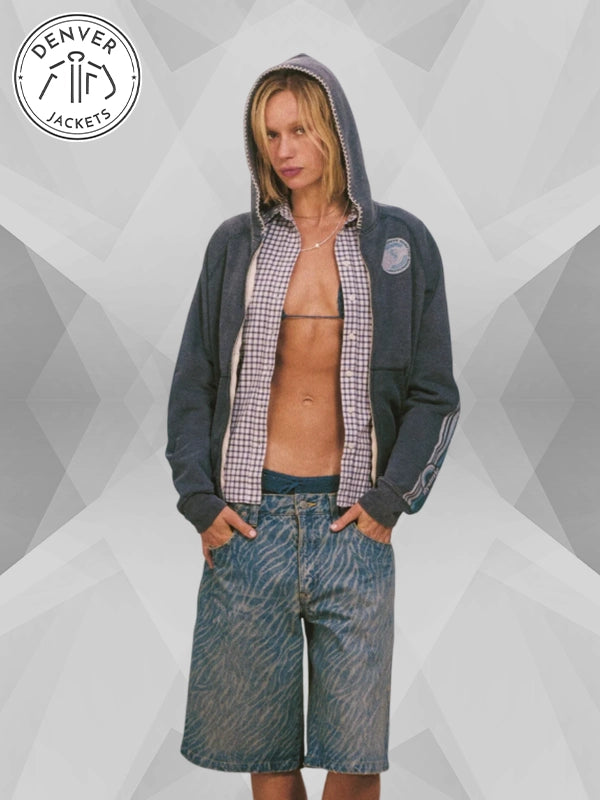 Madhappy x Hysteric Glamour Zip Up Hoodie Grey
