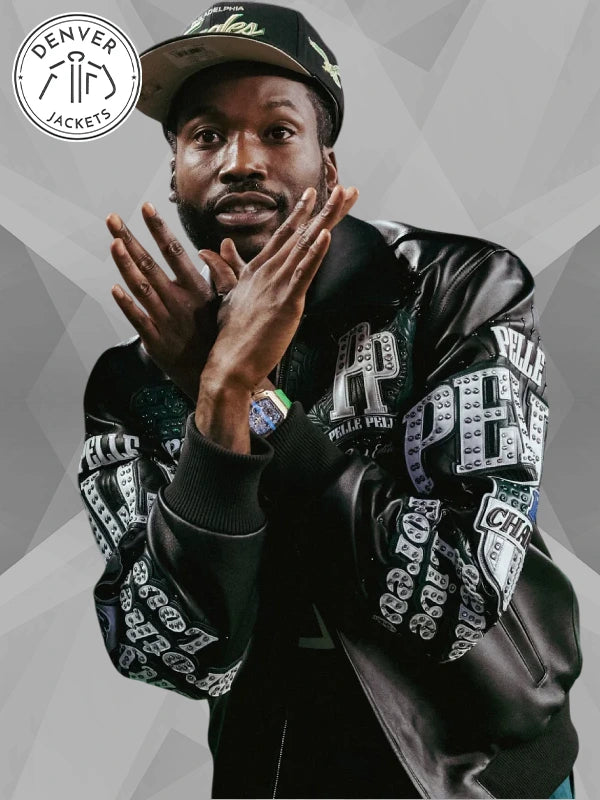 Meek Mill Pelle Pelle Eagles Championship Jacket