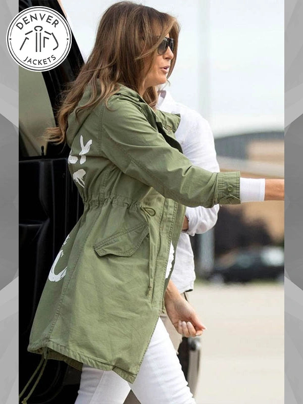 Melania Trump I Really Don't Care Green Jacket