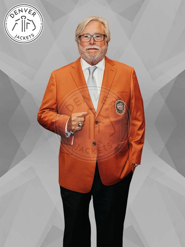 Men NBA Hall Of Fame Jacket Orange