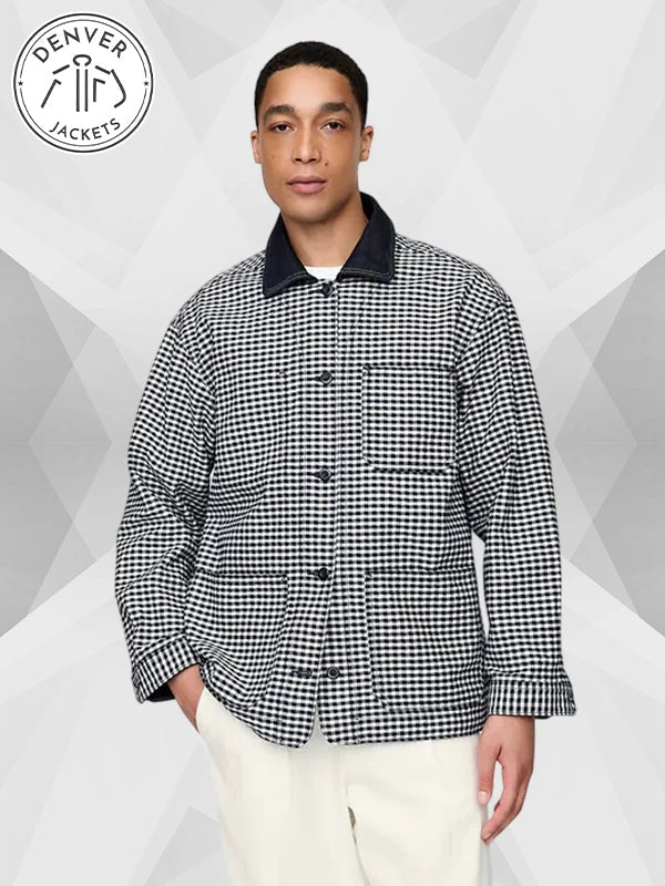 Men s Gap x DOEN Gingham Denim Jacket