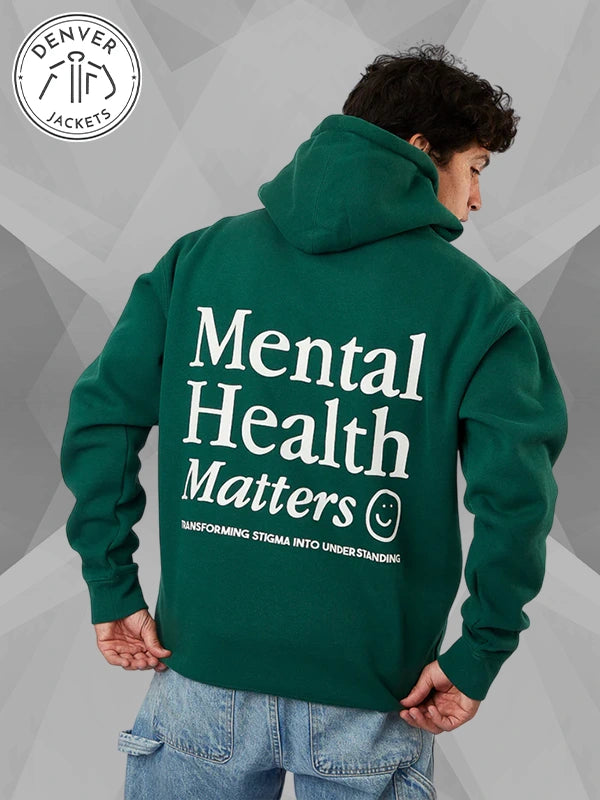 Men's Mental Health Matters Hoodie Green