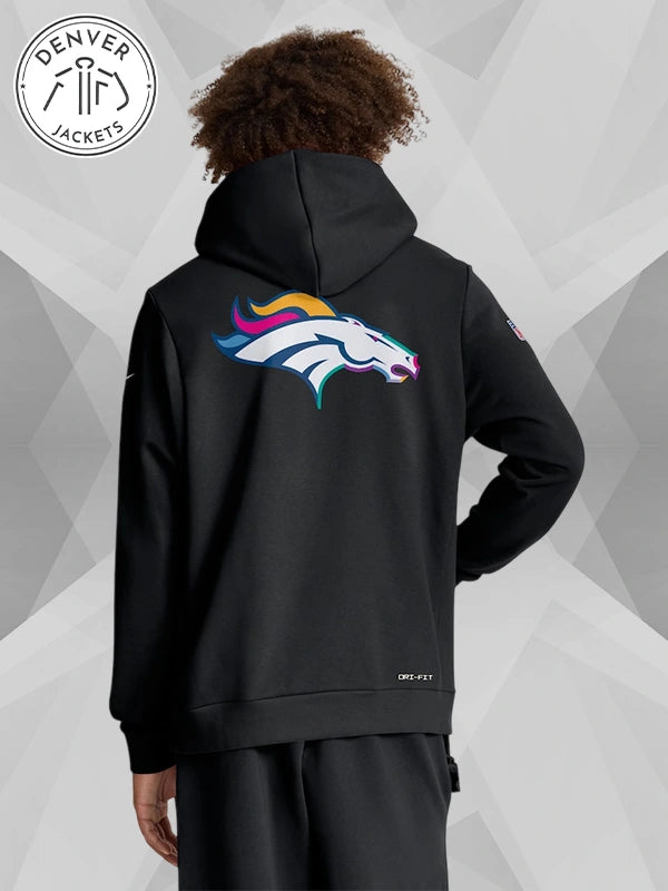 Men's Nike Black Denver Broncos 2025 NFL Crucial Catch Dri FIT Hoodie