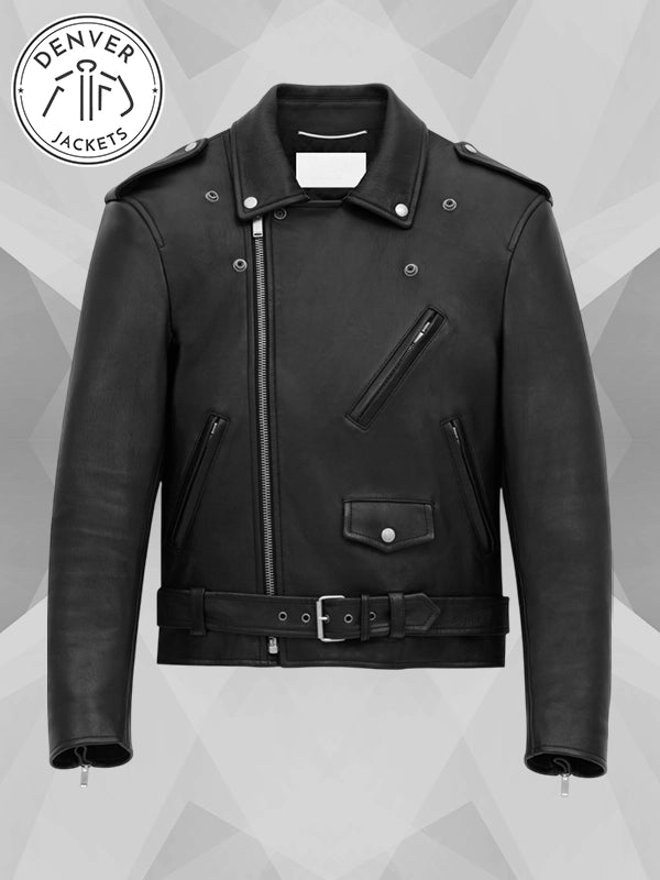 Men's Saint Laurent Leather Biker Jacket