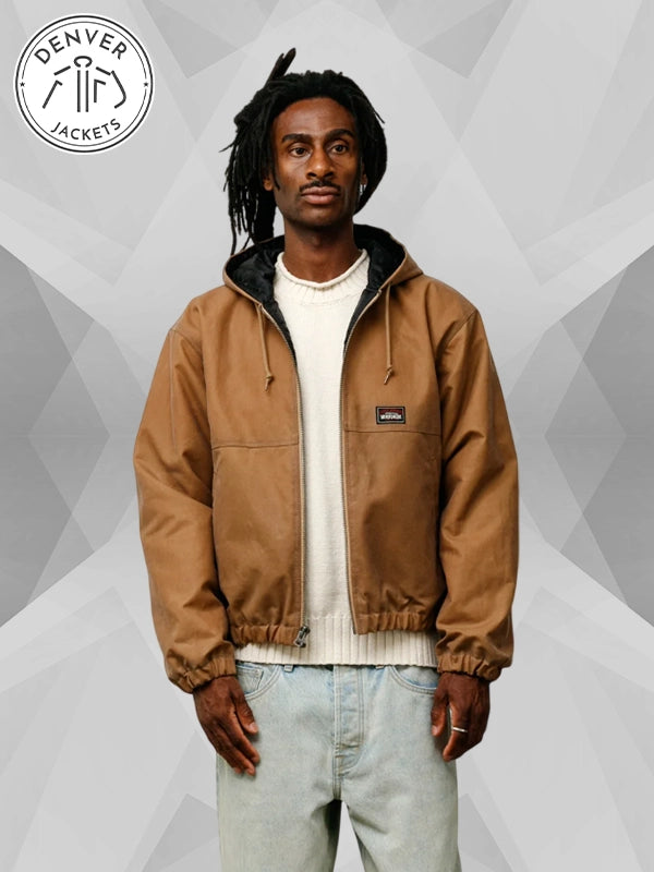 Men's Stussy Waxed Cotton Work Jacket For Sale