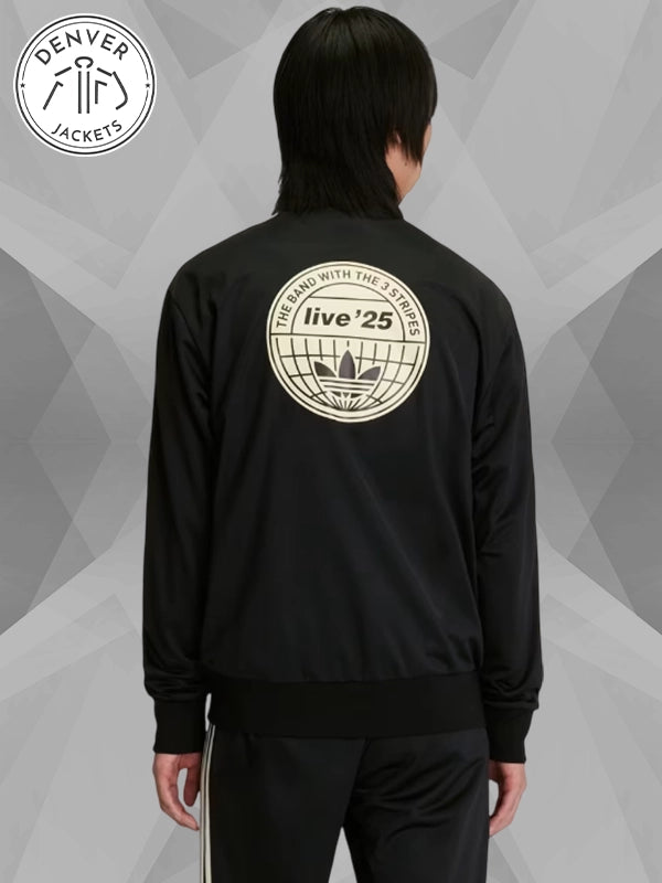 Mens Adidas x Oasis Black Track Jacket