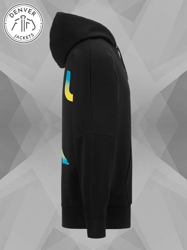 Mens Black Kappa x Futur Hoodie