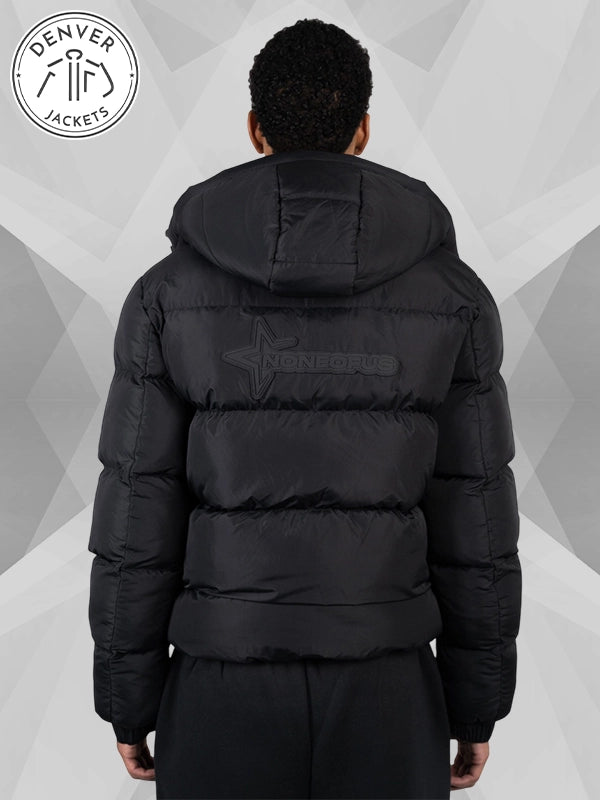 Mens NOFS Black Puffer Jacket For SALE