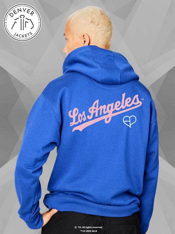 Mitchell and Ness Blackpink Los Angeles Dodgers Blue Hoodie