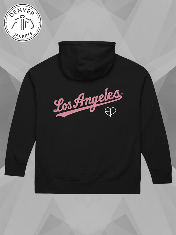 Mitchell and Ness X Blackpink Los Angeles Dodgers Hoodie Black