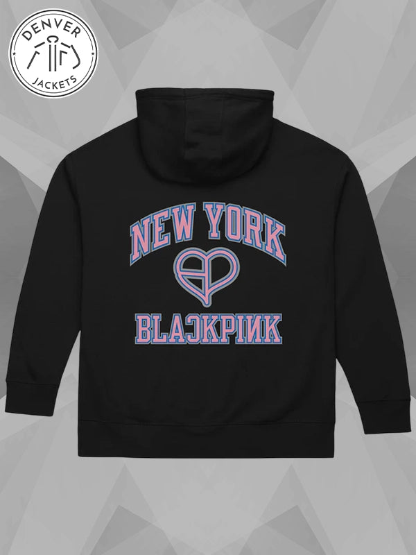 Mitchell and Ness X Blackpink NY Knicks Hoodie Black