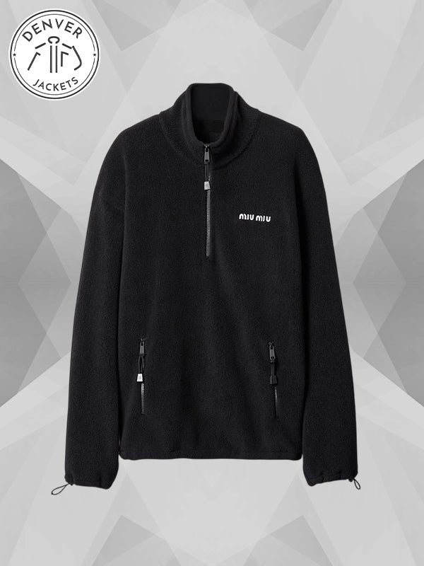 Miu Miu Fleece Jacket Black