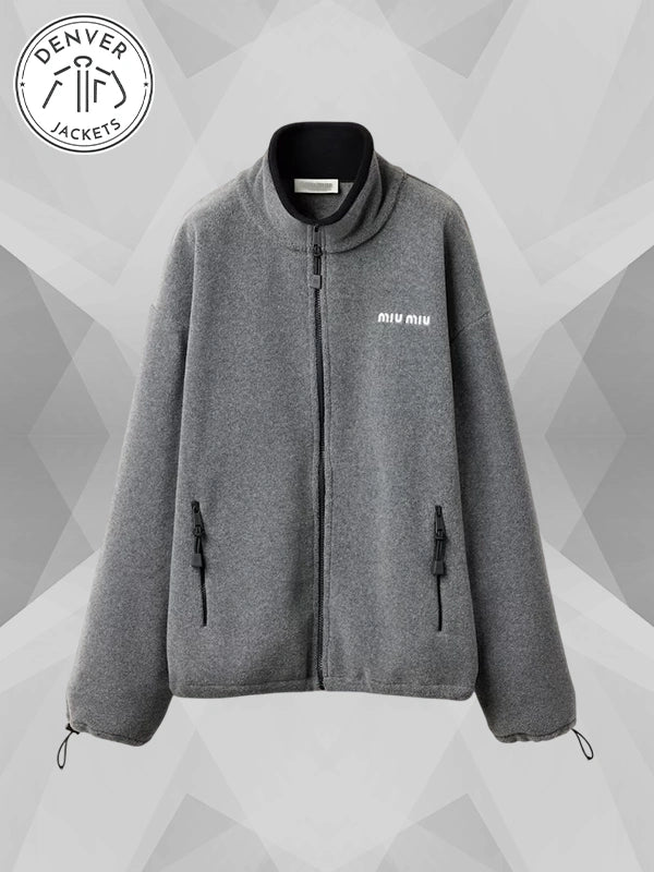 Miu Miu Fleece Jacket Grey