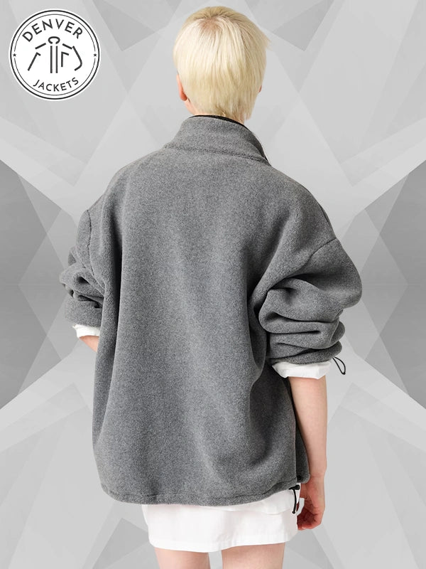 Miu Miu Grey Fleece Jacket