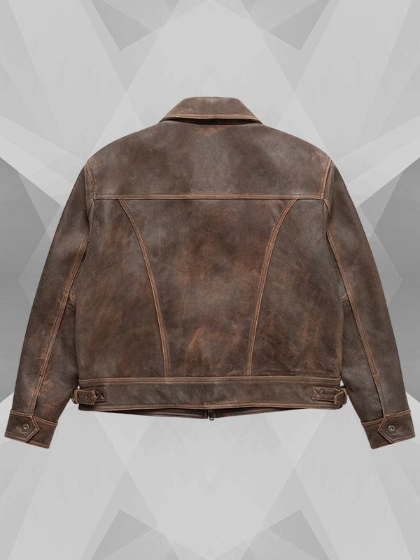 Mutimer Leather Jacket Brown