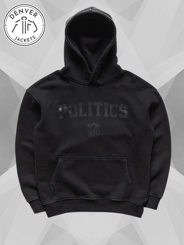 NFL Origins x Politics Wash Hoodie Black