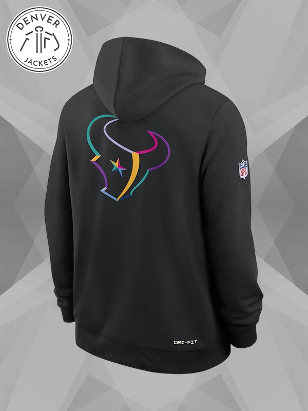 NFL Nike Black Crucial Catch 2025 Hoodie Houston Texans