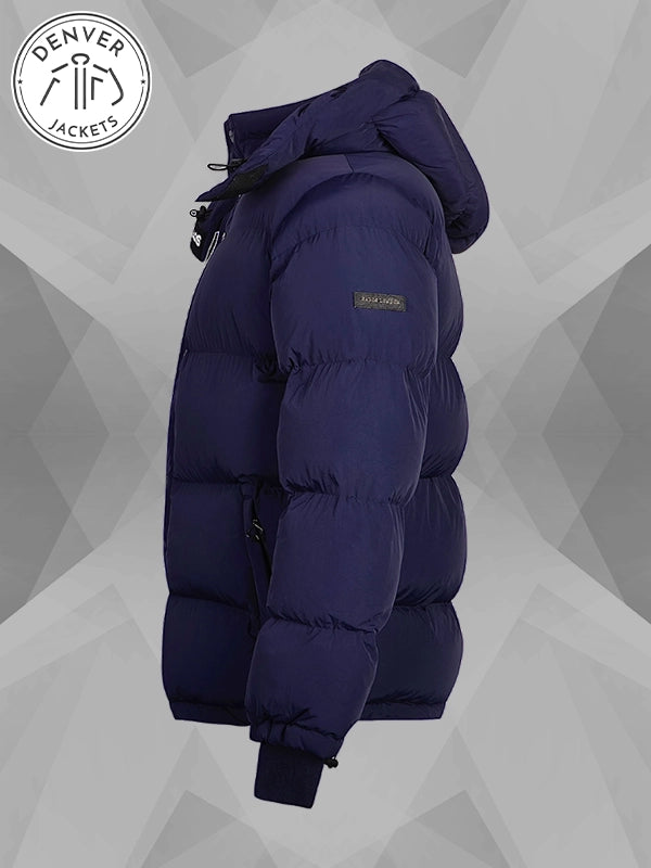 Navy Blue Puffer Gabos London Jacket