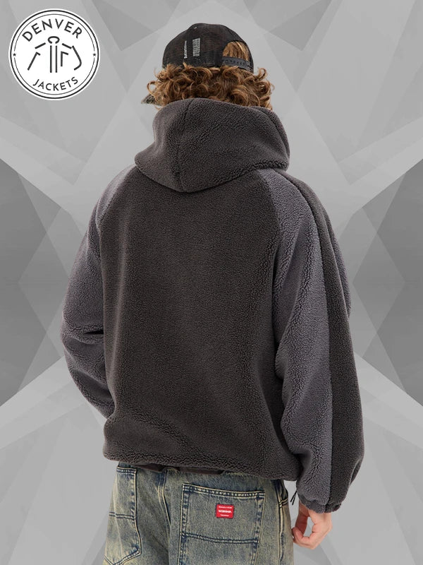 Neovision Gravity Hooded Sherpa Jacket Charcoal Grey