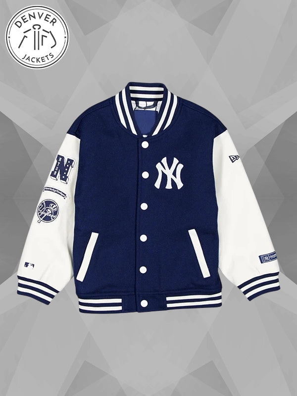 New York Yankees New York or Nowhere Navy Varsity Jacket