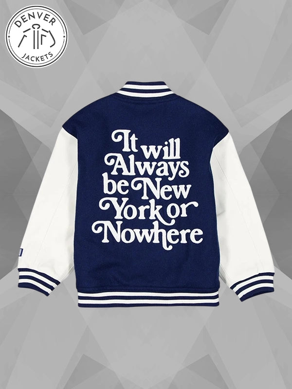New York or Nowhere Navy Youth Jacket