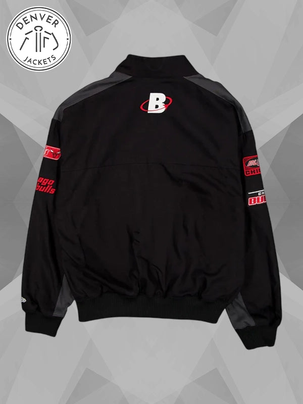 New Era Chicago Bulls Motorsports Racing Black Jacket