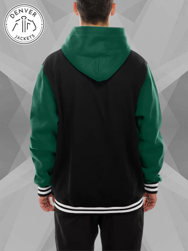 New Era Green Bay Packers Black and Green Hoodie Jacket