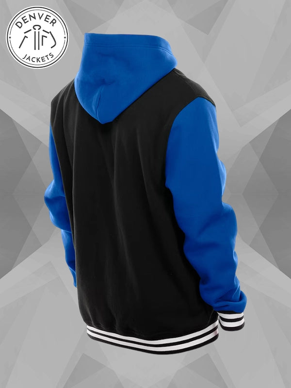New Era Seahawks Blue and Black Hoodie Jacket