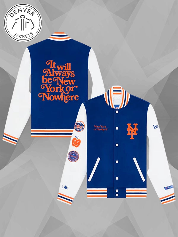 New Era x New York or Nowhere x New York Mets Varsity Jacket