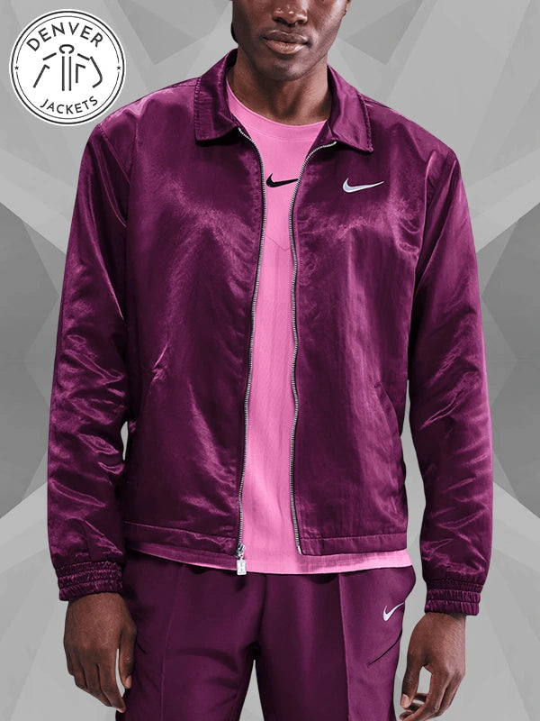 New York Court Slam Tennis Jacket Purple