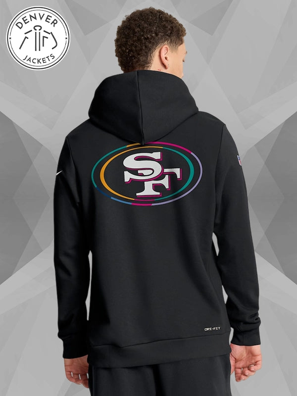 Nike Black SF 49ers Cancer Sweatshirt 2025 Crucial Catch