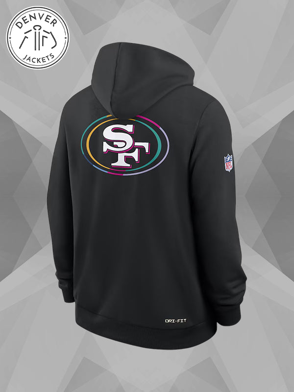 Nike Black San Francisco 49ers 2025 NFL Crucial Catch Dri FIT Hoodie