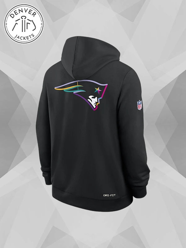 Nike Crucial Catch 2025 Hoodie New England Patriots In Black